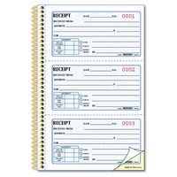 Rediform  Money Receipt Book, Gold Standard, Two-Part  Carbonless,  8.5 x 5.5, 3 per Page (8L829)