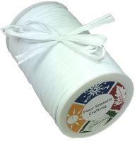 Four Seasons Crafting Matte Finish Raffia Ribbon 1/4" X 100 Yds. White