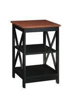 Convenience Concepts Oxford End Table, Cherry/black