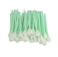 Zetek Round Head 5.18'' Long Handle of 50 pcs Foam Tip Cleaning Swabs Sponge Stick for Inkjet Printer, Printhead, Camera, Cleanroom, Optical Lens, Gun, Automotive Detailing, Optical Equipment