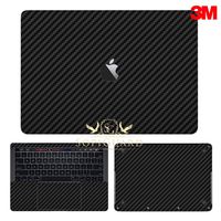 SopiGuard 3M Black Carbon Fibler Full Body Precision Edge-to-Edge Coverage Vinyl Skin for Apple MacBook Pro 13 Touch bar (A1706 / A1989)