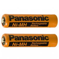 2pcs Original Panasonic HHR-75AAABU 1.2V Replacement For HHR-55AAABU 550mAh NiMH Rechargeable Battery