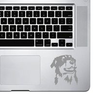 StickAny Palm Series Australian Shepherd 3 Sticker for MacBook Pro, Chromebook, and Laptops (Silver)