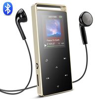 AGPETK MP3 Player with Bluetooth 4.0, 8GB Metal Portable Lossless Music Player with FM Radio Voice Recorder,A01T Touch Button with Earphone for Running