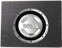 Boss Chaos 12" 1400 Watt Power Subwoofer 4 Ohm + 12" Sealed Sub Box Enclosure
