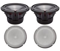 2) Rockford Fosgate P3D2-10 10" 1000W 2-Ohm Subwoofers + 2) Mesh Grille Inserts