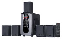beFree Sound 5.1 Channel Surround Sound Bluetooth Speaker System, Black