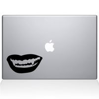 The Decal Guru Vampire Lips MacBook Decal Vinyl Sticker - 13" MacBook Air - Black (1208-MAC-13A-BLA)