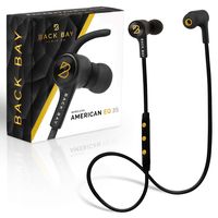 Back Bay - Wireless Bluetooth Earbuds. Sweatproof Earphones with APTX Hi-Fi Stereo Sound, 8-Hour Battery, Microphone, Magnet, in-Ear Headhones and Carrying Bag - Fast Pairing