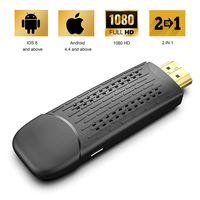 Display Dongle Support Wireless and Wired 2 in 1 Display Receiver for TV/Projector 1080P HDMI Miracast Dongle Compatible for Windows/Android/iOS Smartphone,Tablet,iPhone,iPad,Laptop 