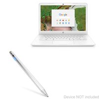 HP Chromebook (14-CA051WM) (14 in) Stylus Pen, BoxWave [AccuPoint Active Stylus] Electronic Stylus with Ultra Fine Tip for HP Chromebook (14-CA051WM) (14 in) - Metallic Silver