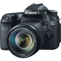 Canon EOS 70D DSLR Camera with 18-135mm f/3.5-5.6 STM Lens and Built-in Wi-Fi (Renewed)