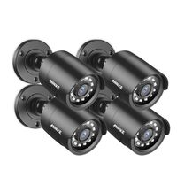 ANNKE 4 Pack 1080P HD TVI Home Security Bullet Camera, IP66 Waterproof Outdoor Indoor Night/Day Vision 100ft