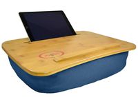 The Perfect LapTop or Tablet Lap Desk - Bamboo Top- Built in Slot for iPad or Phone and Table Top for a Laptop- Idea for Back To School or Home Office. Yogibo Traybo 2.0