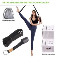 UBING Leg Stretcher, Door Flexibility Trainer Stretcher Strap for Ballet Dance Gymnastics Cheer Taekwondo Training, Detailed Exercise Instruction and a Portable Carry Bag Included