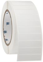 Brady THT-53-351-3 2" Width x 0.5" Height, B-351 Tamper Resistant Vinyl, Matte Finish White Thermal Transfer Printable Label (3000 per Roll)