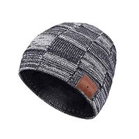 Bluetooth Beanie Hat for Men Women Upgraded 5.0 Music Knit Cap Rechargeable Headset Hand-Free Phone with Hi-Fi Stereo Speakers Teen Kids Boys Girls Sports Running Skiing Gray