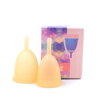 Monzcare Reusable Menstrual Cup, Orange Size 2