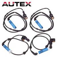 AUTEX 4 Pcs ABS Wheel Speed Sensor Front & Rear 34526752681 34526752682 34526752683 ALS436 ALS438 compatible with BMW 330i 2003-05/BMW 325Ci 2001-06/BMW 325i 2002-05/BMW 330Ci 2001-06 (w/Auto Trans)