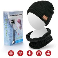 Sunnywoo Bluetooth Beanie Hat, Wireless Smart Headphone Premium Knit Cap with Speaker & Mic, Unisex Headset Musical Cap for Outdoor Sports