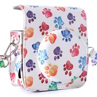 Flylther Mini 90 Instant Film Camera Case for Fujifilm Instax Mini 90 Camera (Paw Print)