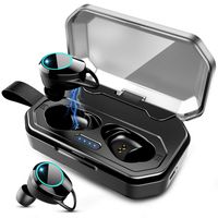 Bluetooth 5.0 TWS Wireless Earbuds, IPX7 Waterproof Headphones in-Ear Earphones, Built-in Mic Stereo Headset Premium Sound with Deep Bass for Sport