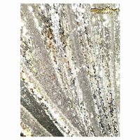 ShiDianYi Mermaid Silver Backdrop 7FTx7FT Reversable Sequin Curtains Backdrops for Photographers 84''x84'' Table Cloth Rectangular -0906S