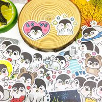 Sticker 40 Pcs Leisure Penguin Cartoon Waterproof for Book Laptop Moto Skateboard Luggage Guitar Furnitur Decal Toy