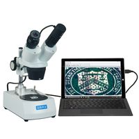 OMAX 20X-40X Dual Lights Student Stereo Microscope with USB Camera