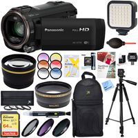 Beach Camera Panasonic HC-V770K HD Camcorder with 64GB Memory Card & Deluxe Filter Accessory Bundle
