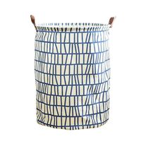 Adeliber Large Sized Canvas Storage Baskets with Handle,Collapsible & Convenient Home Organizer Containers(4535CM (Approx))