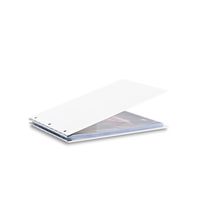 Pina Zangaro Vista A4 Landscape Screwpost Binder Snow, Includes 20 Pro-Archive Sheet Protectors (34077)