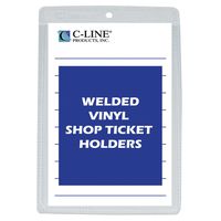 C-Line Vinyl Shop Ticket Holders, Both Sides Clear, 6 x 9 Inches, 50 per Box (80069)