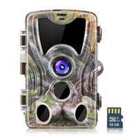 crenova 20MP Wildlife Hunting Trail Camera with 32GB SD Card Included (Camouflage)