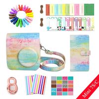 Ngaantyun 8 in 1 Accessories Bundles For Fujifilm Instax Mini 7S/7C Camera (Oil Painting Case/Close-up Lens/Album /Wall Hang Frames/Film Stickers/Corner sticker)