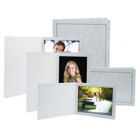 5x7 Traditional Grey Photo Folder 100 Pack