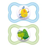 MAM Air Pacifiers (2 pack), MAM Sensitive Skin Pacifier 6+ Months, Best Pacifier for Breastfed Babies, Baby Boy Pacifiers