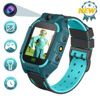 Lsflair Kids Smart Watchphone, Boy & Girl Smart Watch with Sos Two Way Call Voice Chat Camera Flashlight Alarm HD Touch Screen Game Sim Card Super Standby for 3-12 Birthday Gift