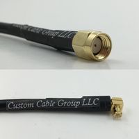 1 foot RG405 RP-SMA MALE to MCX MALE ANGLE Pigtail Jumper RF coaxial cable 50ohm High Quality Quick USA Shipping