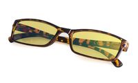 Blue Light Blocking Computer Glasses Small Lenses with Yellow Tinted Lens Reading Glasses Eyeglasses Tortoise Frame +0.50