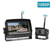 Wireless Backup Camera for Trucks Semi-Trailer Rv Trailer Camper, Digital Rear View Backup Camera System and Monitor Kit 7 inch 720P Reversing Monitor, Pickup Reverse Camera IP69 Night Vision