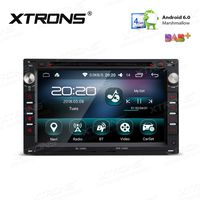 XTRONS 7 Inch Android 6.0 Quad Core 16G ROM Multi-Touch Screen Car Stereo Radio DVD Player Car GPS WiFi Bluetooth Screen Mirroring OBD DVR for VW Golf SEAT Skoda