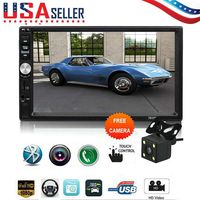HolidayLife 2 DIN 7in Car Stereo Radio MP5 FM Player AUX Android/iOS Mirror Link Touchscreen