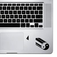 StickAny Palm Series Flying Yin Yang Sticker for MacBook Pro, Chromebook, and Laptops (Black)
