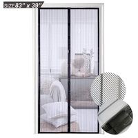 Magnetic Screen Door, Mesh Screen Door with Heavy Duty Mesh Curtain and Frame Velcro, Fits Doors Up to 39 x 83-Inch