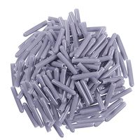YouU 200 Pcs Universal Dishwasher Rack Tine Prong Repair End Cover Caps, Durable Flexible Vinyl Extra Long 1 inch Anti Slip Round Tips, Just Push on to Repair (Gray/200 pcs)