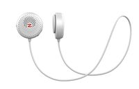 Zulu Audio Magnetic Wearable Bluetooth Speakers (White) for Running, Bicycling, Hiking, with Microphone