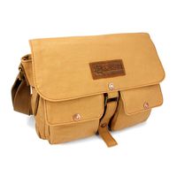 GEARONIC Men's Vintage Canvas Satchel School Military Shoulder Messenger Crossbody Bag ...