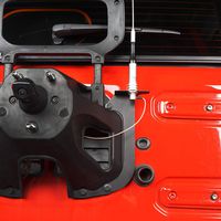 Hooke Road CB Radio Antenna Mount Holder Spare Tire Delete Plate Bracket for 2018-2019 Jeep Wrangler JL Sport Sahara Rubicon Sport S