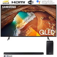 Samsung QN75Q60RA 75" Q60 QLED Smart 4K UHD TV (2019 Model) HWQ60R Soundbar w/Wireless Subwoofer